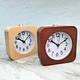wooden table clock